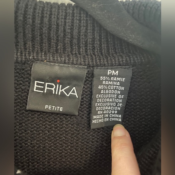 Vintage Full Zip Figure Skating Embroidery Knit Beaded Whimsical Collar Jacket - Picture 3 of 6